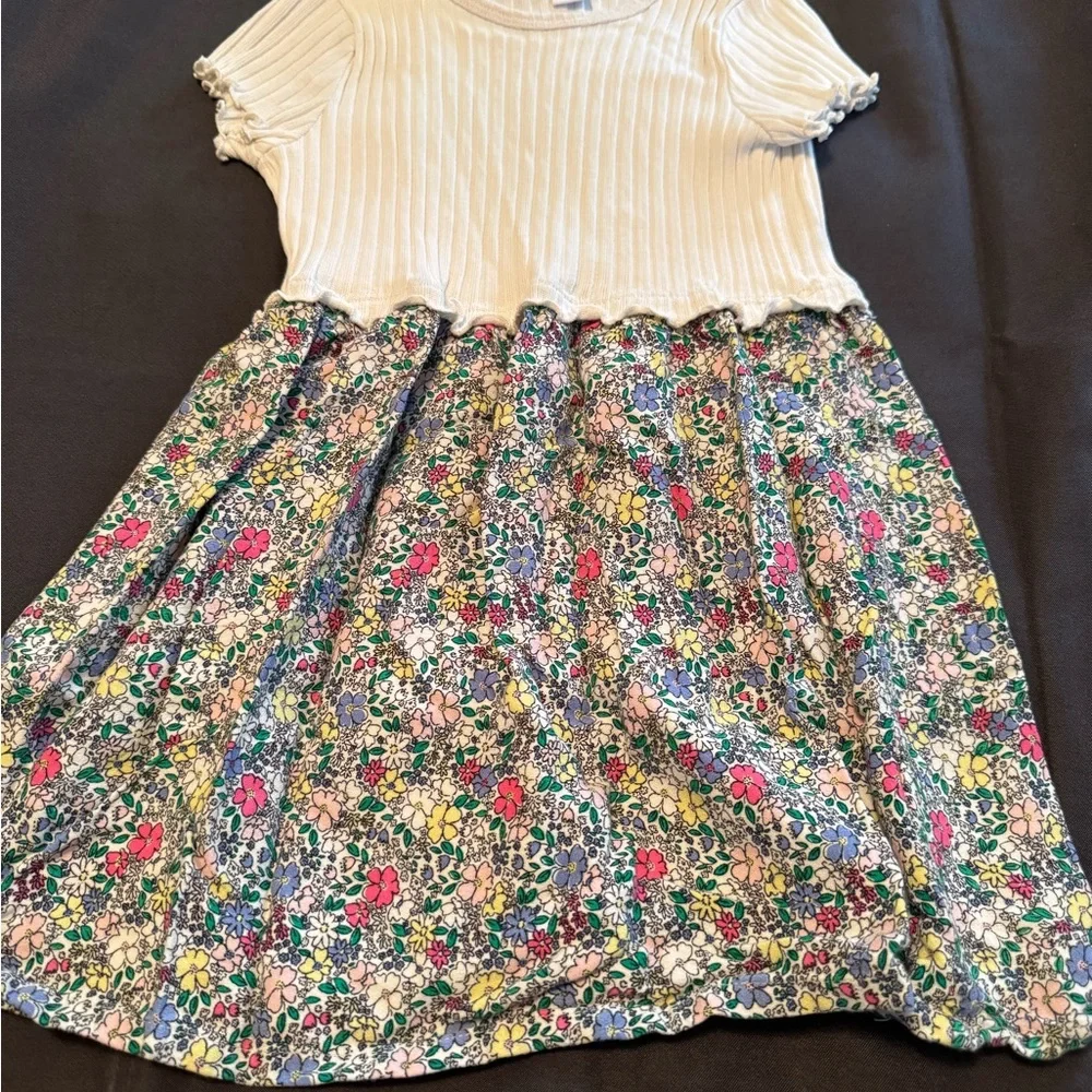 Old Navy Toddler Girl Ribbed Floral Midi Dress 5T